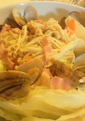 キャベツ消費♪あさりとキャベツの蒸し煮-レシピのメイン写真