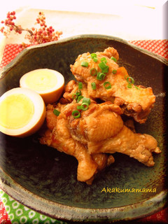 圧力鍋で☆柔らか鳥手羽元煮-レシピのメイン写真