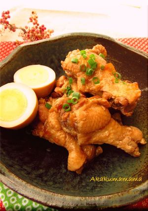 圧力鍋で☆柔らか鳥手羽元煮-レシピのメイン写真