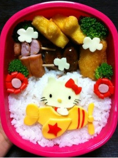 キャラ弁*キティー-レシピのメイン写真