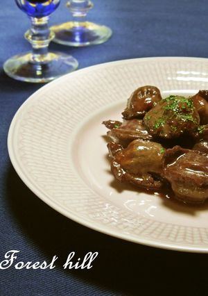 砂肝の赤ワイン煮-レシピのメイン写真