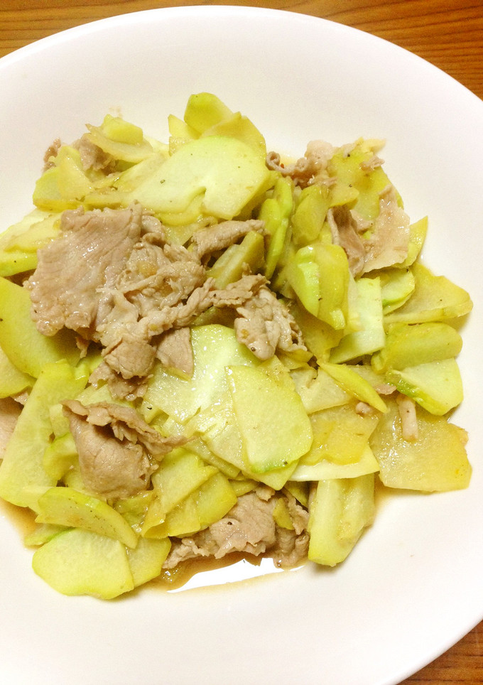 はやとうりと豚肉の和風ドレッシング炒め-レシピのメイン写真