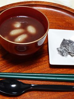 5分でできるニョッキぜんざい&コーヒー-レシピのメイン写真