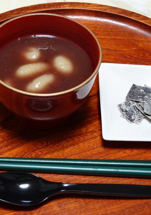 ５分でできるニョッキぜんざい＆コーヒー-レシピのメイン写真