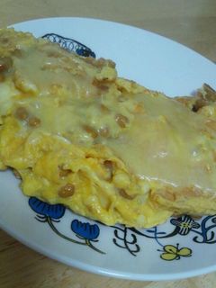 納豆オムレツ-レシピのメイン写真
