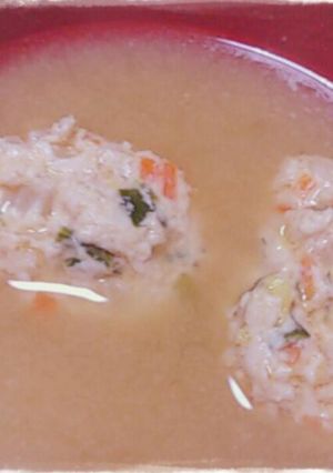 鶏団子味噌汁-レシピのメイン写真