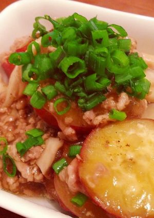 さつまいもとエリンギのそぼろあん-レシピのメイン写真