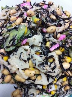 麺つゆマヨで大豆とひじきサラダ☆-レシピのメイン写真