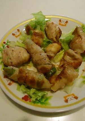 カフェ・ド・パリに合う豚肉くるくる巻き-レシピのメイン写真