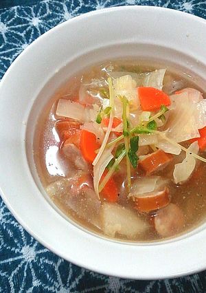簡単＊速攻＊超基本の野菜たっぷりスープ♪-レシピのメイン写真
