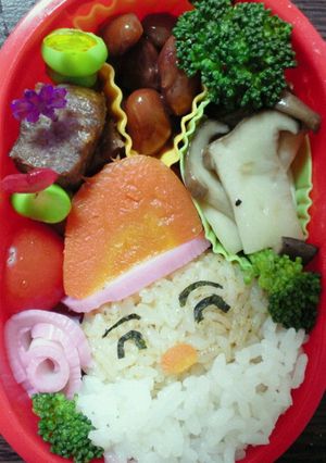 キャラ弁★クリスマスにサンタサンお弁当☆-レシピのメイン写真
