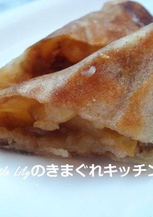 簡単おやつ　アップル春巻き-レシピのメイン写真