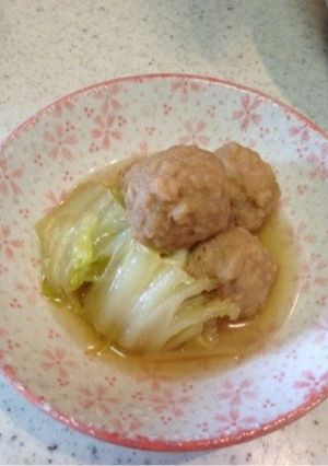 超簡単☆肉団子＆白菜のたいたん☆-レシピのメイン写真