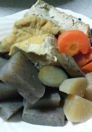 高野豆腐の煮物の煮汁リメイク-レシピのメイン写真