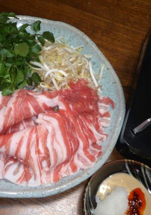 【クレソンレシピ】しゃぶしゃぶ鍋-レシピのメイン写真