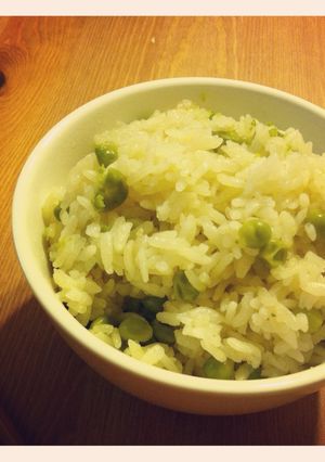 ほんわか甘い豆ご飯 グリーンピースご飯-レシピのメイン写真