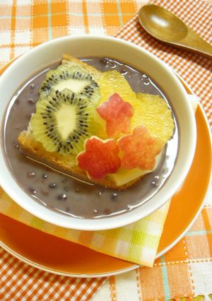 フルーツチーズグラタンぜんざい-レシピのメイン写真