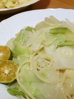 *キャベツとハムの胡麻油パスタ*-レシピのメイン写真