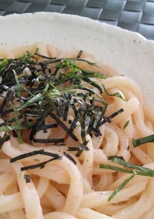めちゃ簡単！たらこと柚子胡椒のうどん-レシピのメイン写真