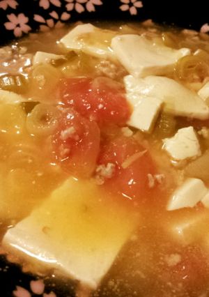あっさりヘルシー♪トマトと豆腐の麻婆風-レシピのメイン写真