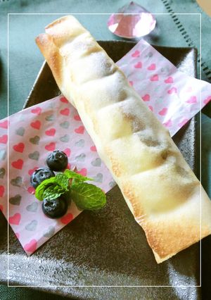 簡単⋆つぶあん×マシュマロの焼き春巻き-レシピのメイン写真