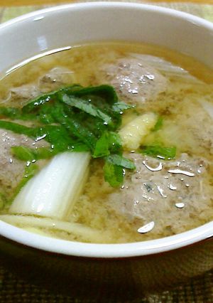 ＊鰯＊つみれのお味噌汁-レシピのメイン写真