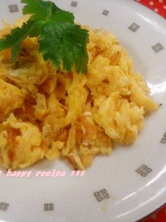 お弁当にも!サクサク桜えびのいり卵-レシピのメイン写真