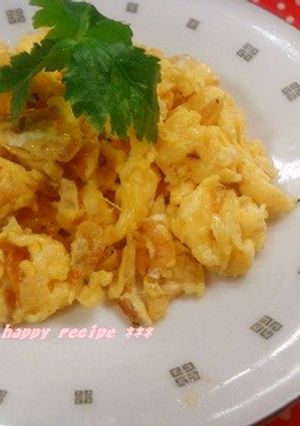 お弁当にも！サクサク桜えびのいり卵-レシピのメイン写真