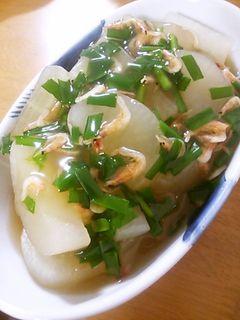 大根の煮物 ニラと桜えびのあんかけ-レシピのメイン写真