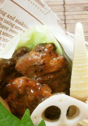 牛バラ肉の醤油糀赤ワイン漬け照り焼き-レシピのメイン写真