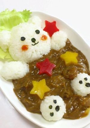 ☆可愛い白くまカレー☆-レシピのメイン写真