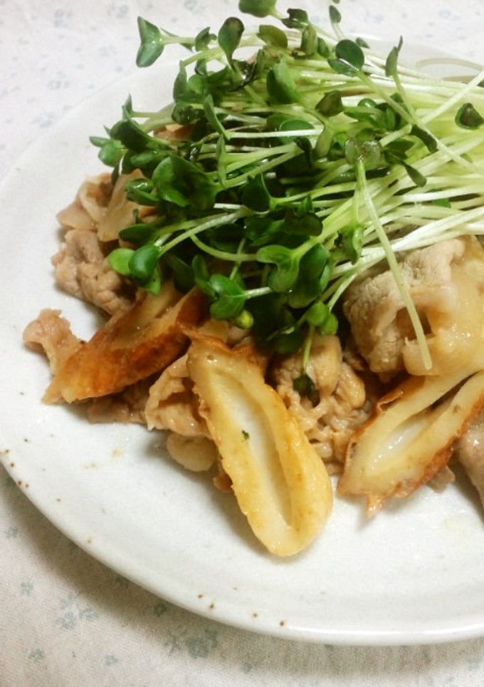 豚肉とちくわのマヨポン炒め-レシピのメイン写真