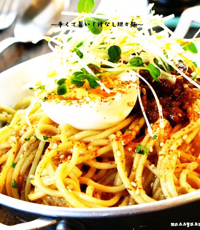 ■辛くて旨い♪汁なし坦々麺■-レシピのメイン写真