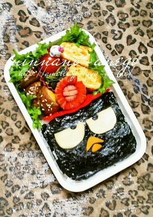 ＊キャラ弁＊バツマルのり弁当-レシピのメイン写真