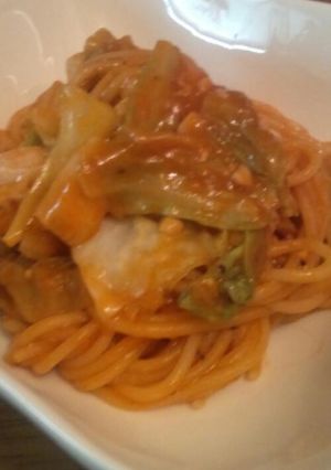 キャベツのトマトパスタ-レシピのメイン写真