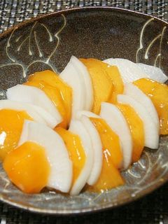 大根と柿の浅漬け-レシピのメイン写真