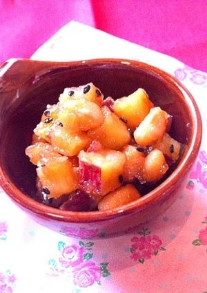 コロコロさつまいもと大豆の大学芋風☆-レシピのメイン写真