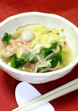 ほうれん草と卵の炒め物-レシピのメイン写真