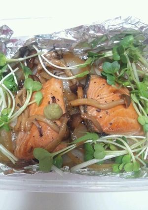 レンジで超簡単♪鮭のバター醤油焼き♪-レシピのメイン写真
