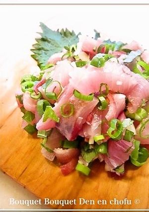 週末漁師のブリのたたき イナダワラサでも-レシピのメイン写真