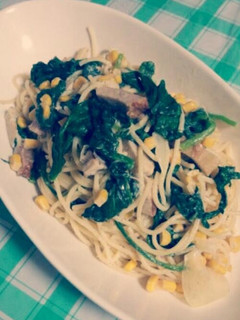 cafe気分♪和風クリームパスタ-レシピのメイン写真