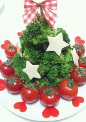 クリスマス♪ポテサラブロッコリーツリー♪-レシピのメイン写真