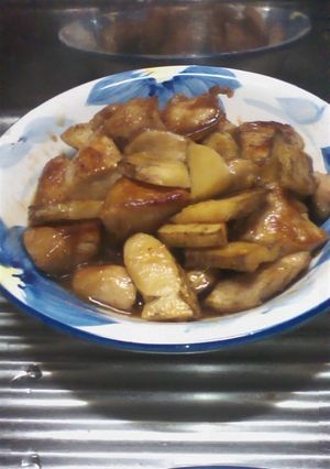 山芋鶏肉の黒コショウ炒(マックポーク風-レシピのメイン写真