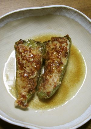 ピーマンの肉詰めチーズイン-レシピのメイン写真