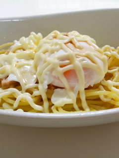 スグに作れるずぼら飯*温玉ツナマヨパスタ-レシピのメイン写真
