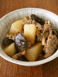 フライパンde豚肉大根生しいたけの炒め煮-レシピのメイン写真