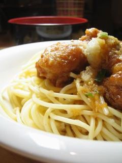 唐揚げおろしパスタ-レシピのメイン写真
