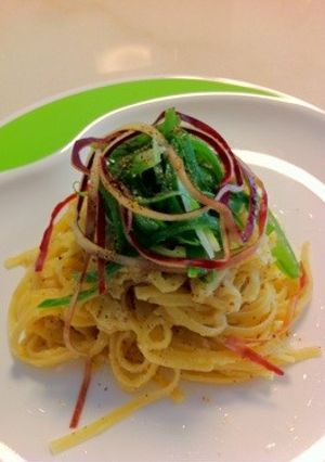マスタード風味、リンゴのパスタ-レシピのメイン写真