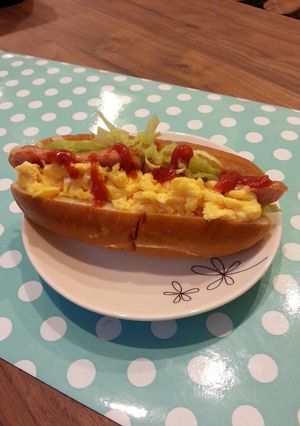 我が家の朝食ホットドッグ！-レシピのメイン写真