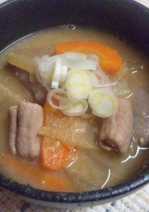 ウチの定番☆もつ煮込み味噌汁-レシピのメイン写真